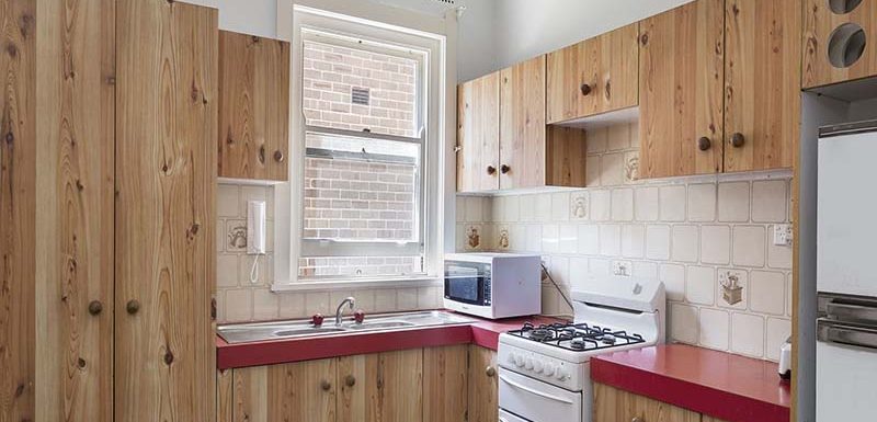 art deco renovation in bondi beach main kitchen before