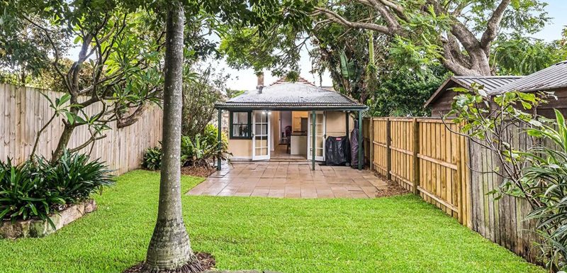 Backyard view of a Lilyfield property purchased by a buyer through a buyers agent